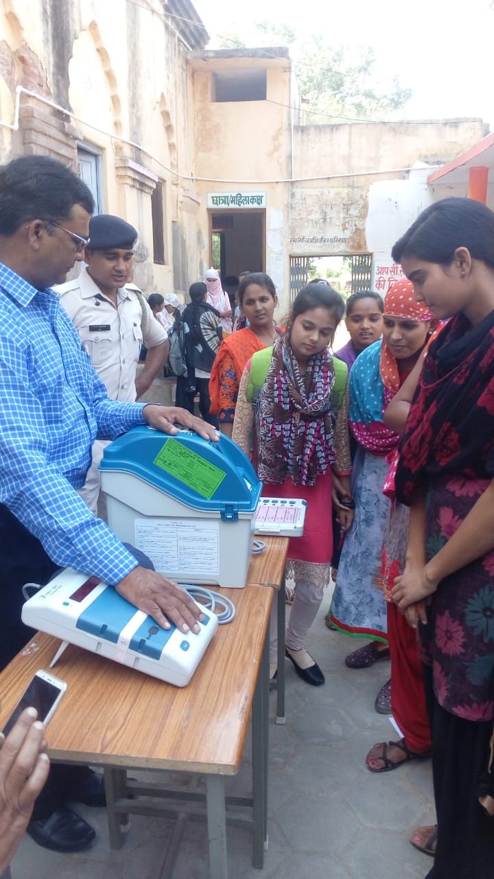 EVM VVPAT Demo Datia