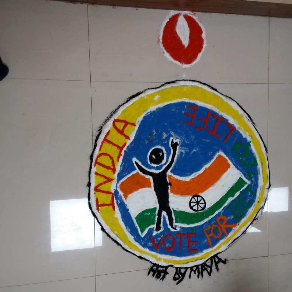 Rangoli in Raigarh - Systematic Voters' Education and Electoral  Participation
