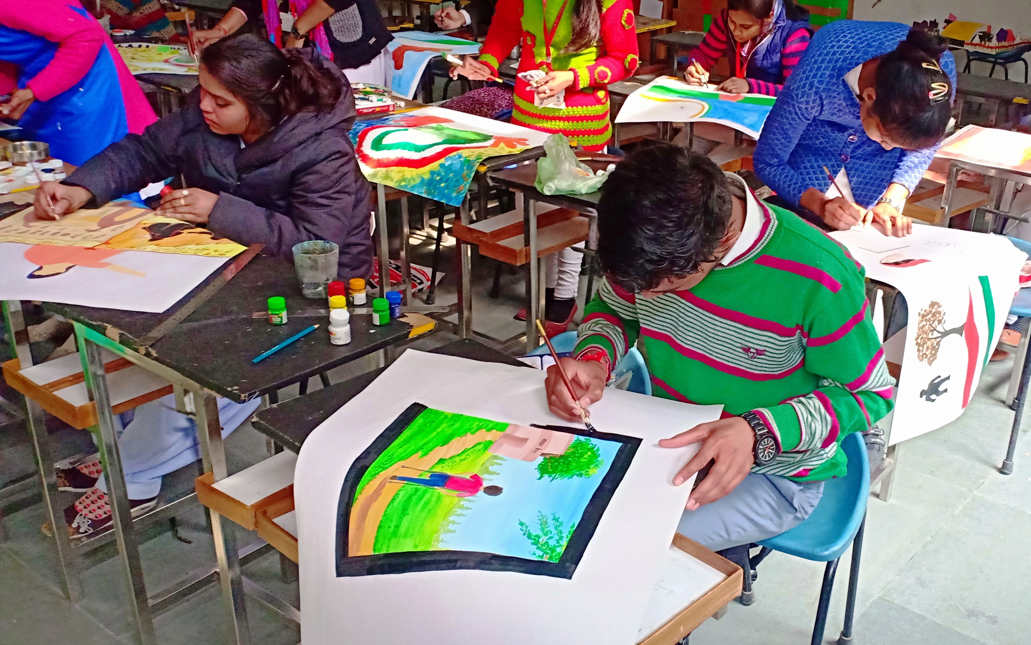 District Muzaffarnagar SVEEP- Awareness painting competition