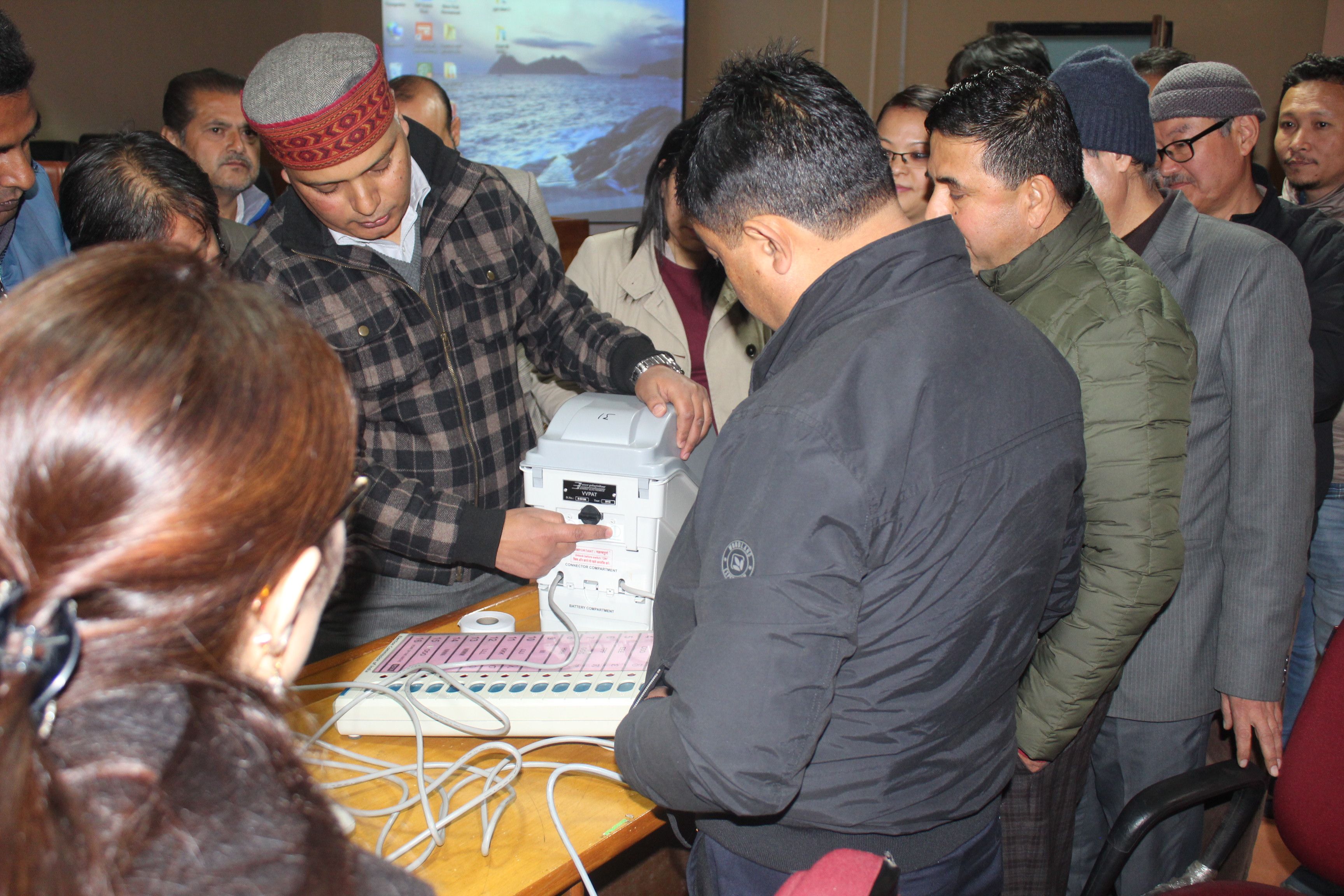 Launch of Voter Awarness Forum 16/01/2019 at C.E.O.Office,Sikkim