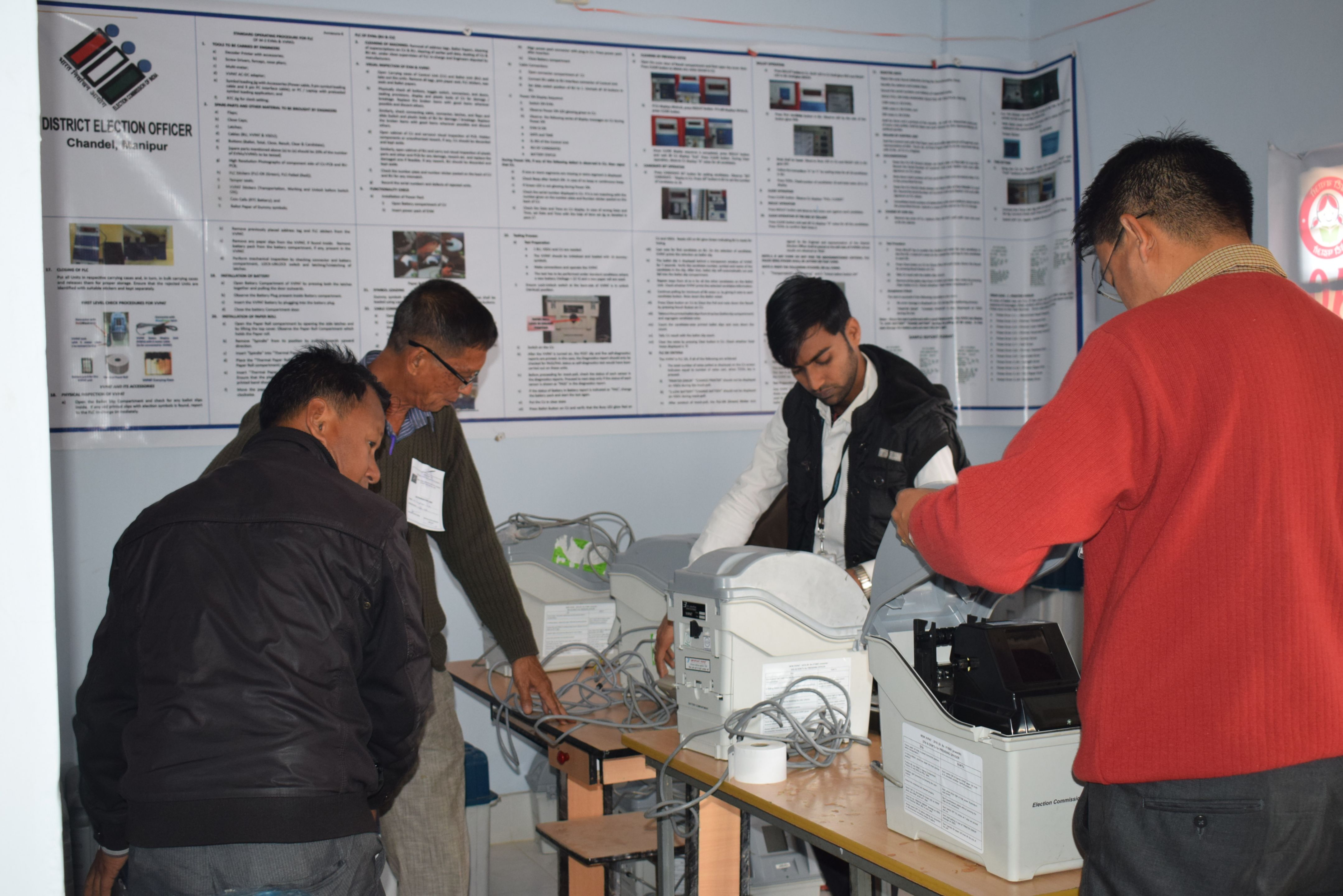 First Level Checking of EVM & VVPATs for Chandel District (3)