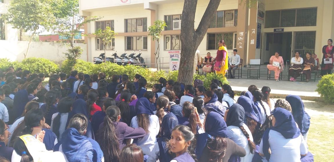 SVEEP ACTIVITES  ORGAINISED IN ITI WOMEN KARNAL