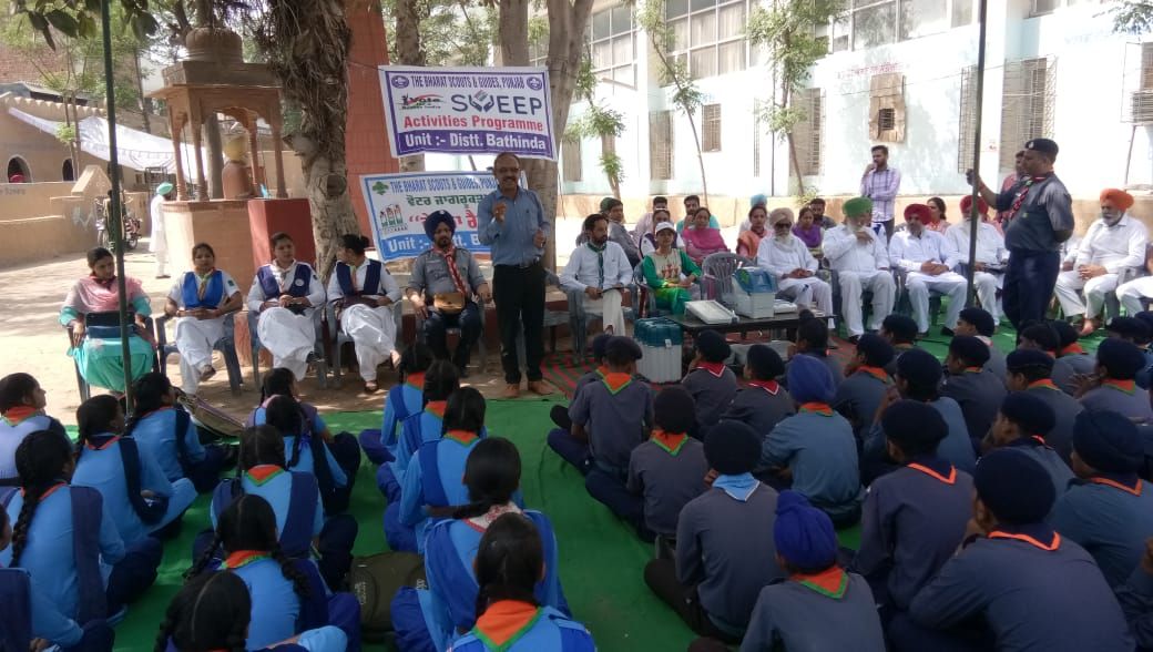 Team SVEEP Bathinda trained scouts and guides for duty as poll volunteers on poll day