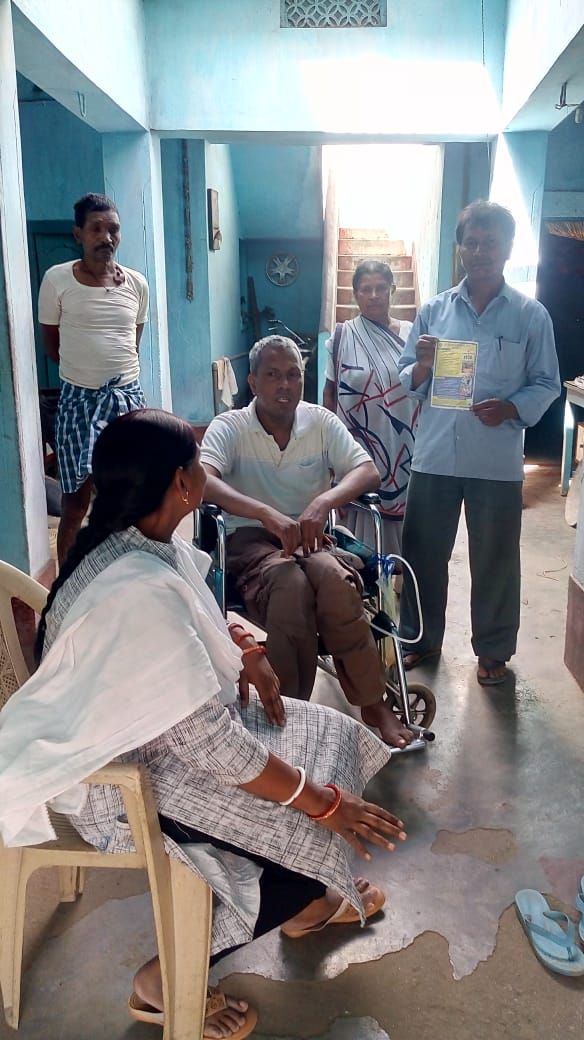 Home visit for voter awareness activity to PWD voter at Barlong Ramgarh.jpg