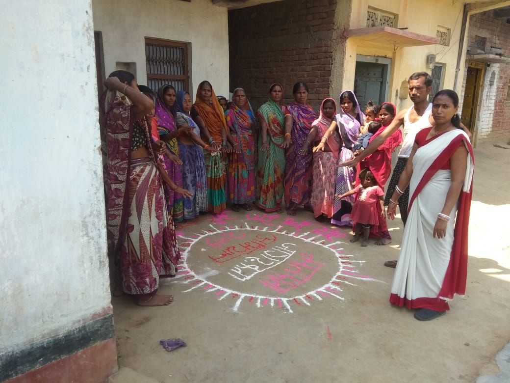 बिहार राज्य के जहानाबाद जिले के लोक सभा निर्वाचन-2019 के अवसर पर हुलासगंज प्रखंड में रंगोली, मेहंदी कार्यक्रम का आयोजन किया गया