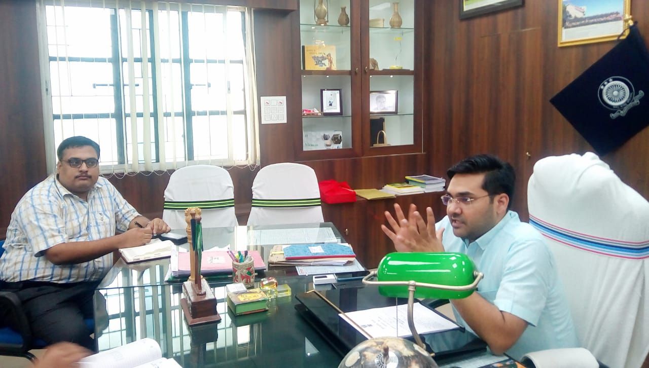 Meeting with Bankers, Chamber of Commerce & District sports association with DEO Pakur