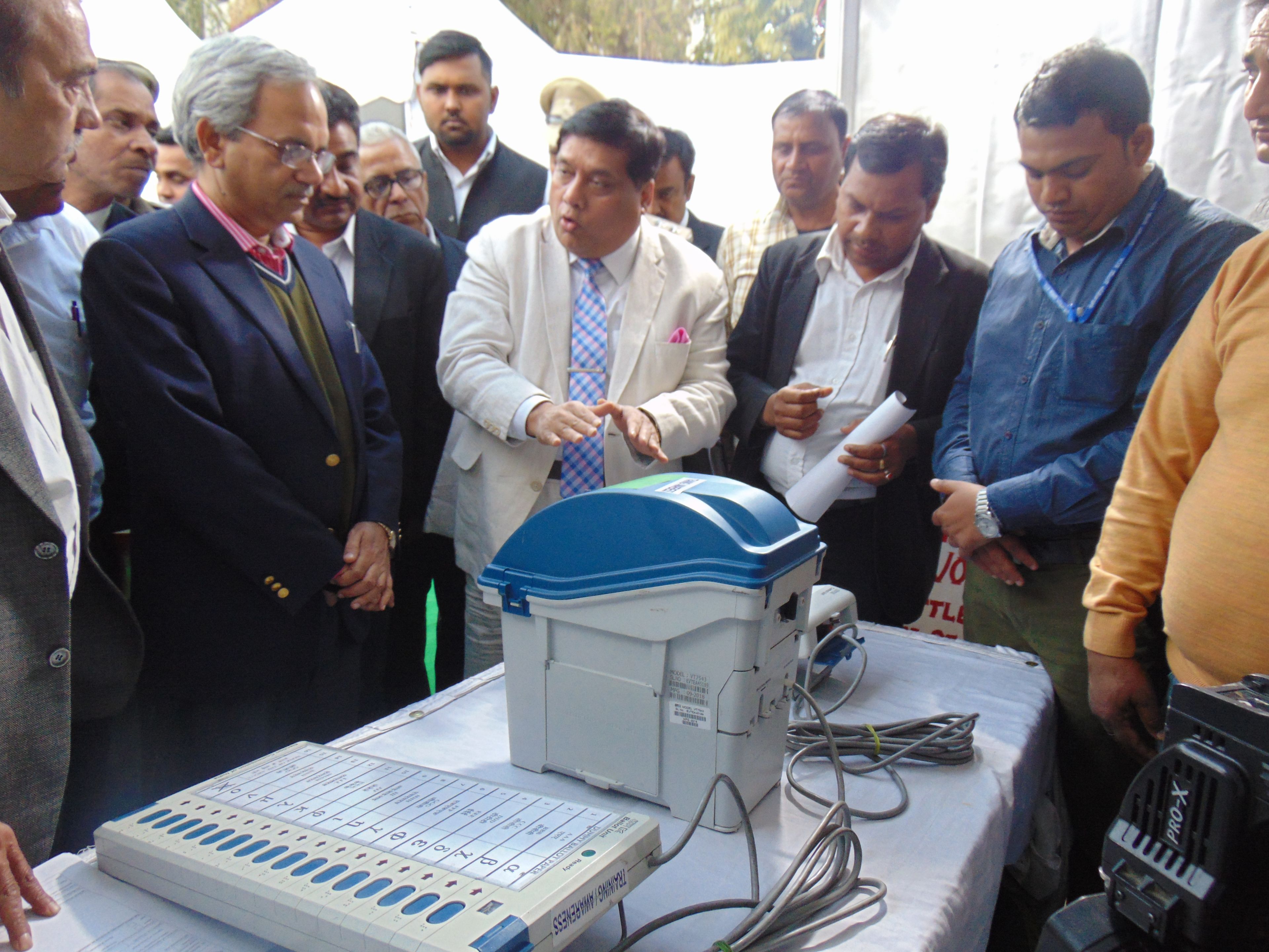 Voter Awareness and EVM/VVPAT Demonstration with Mock Poll at East District