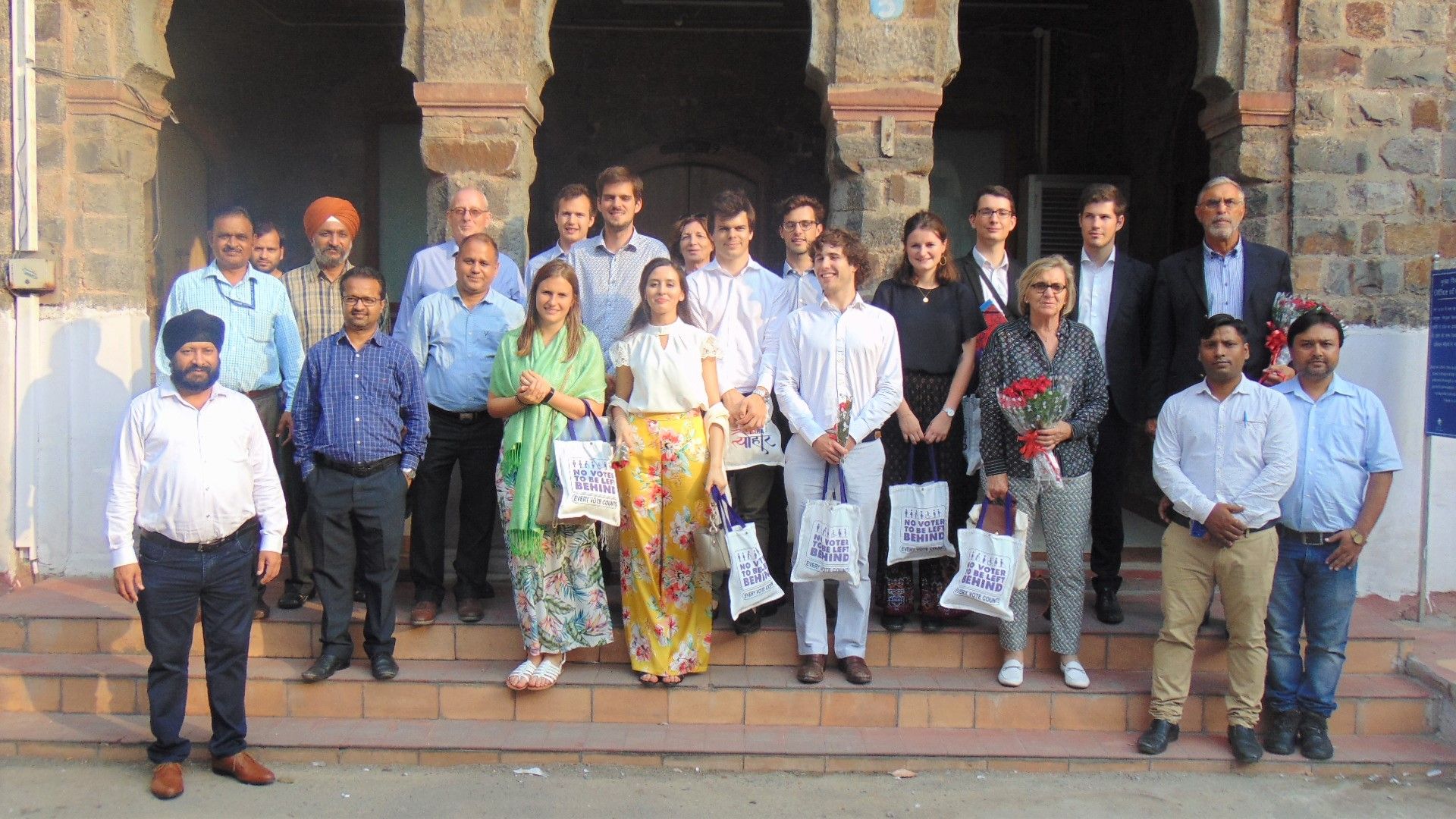 Visit of members from Olivaint Conference of Belgium at Election Museum in Chief Electoral Office, Delhi at Kashmere Gate, Delhi