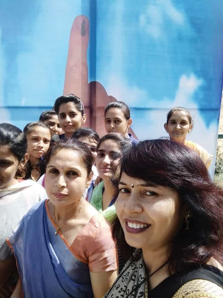 Voter Selfie Point at Hindu Kanya College District Jind