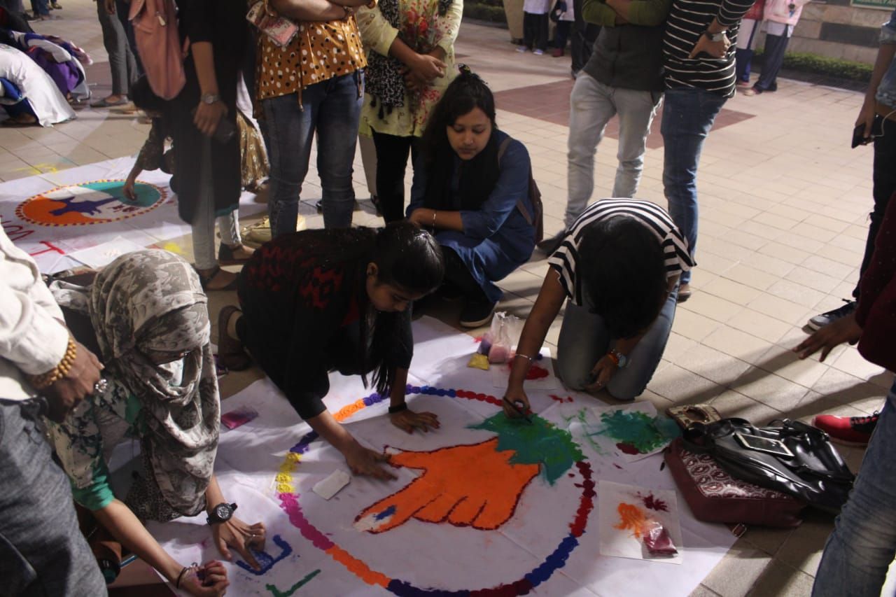 QUIZ ,RANGOLI COMPETITION AND INAUGURATION OF SELFIE POINT AT P&M ...