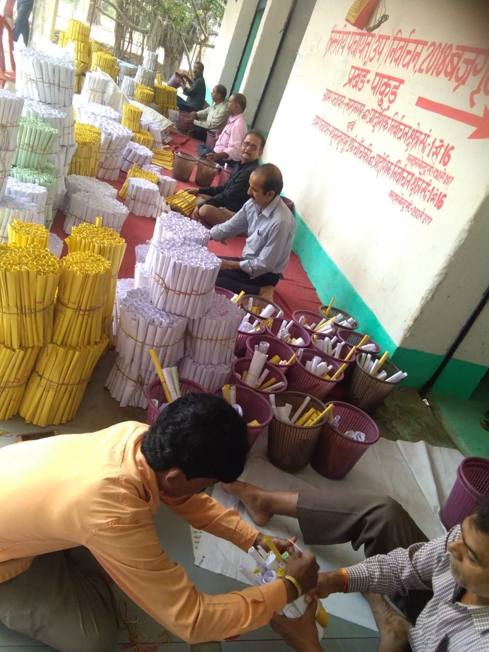 Preparation of voting material Koshang intensified DEO PAKUR