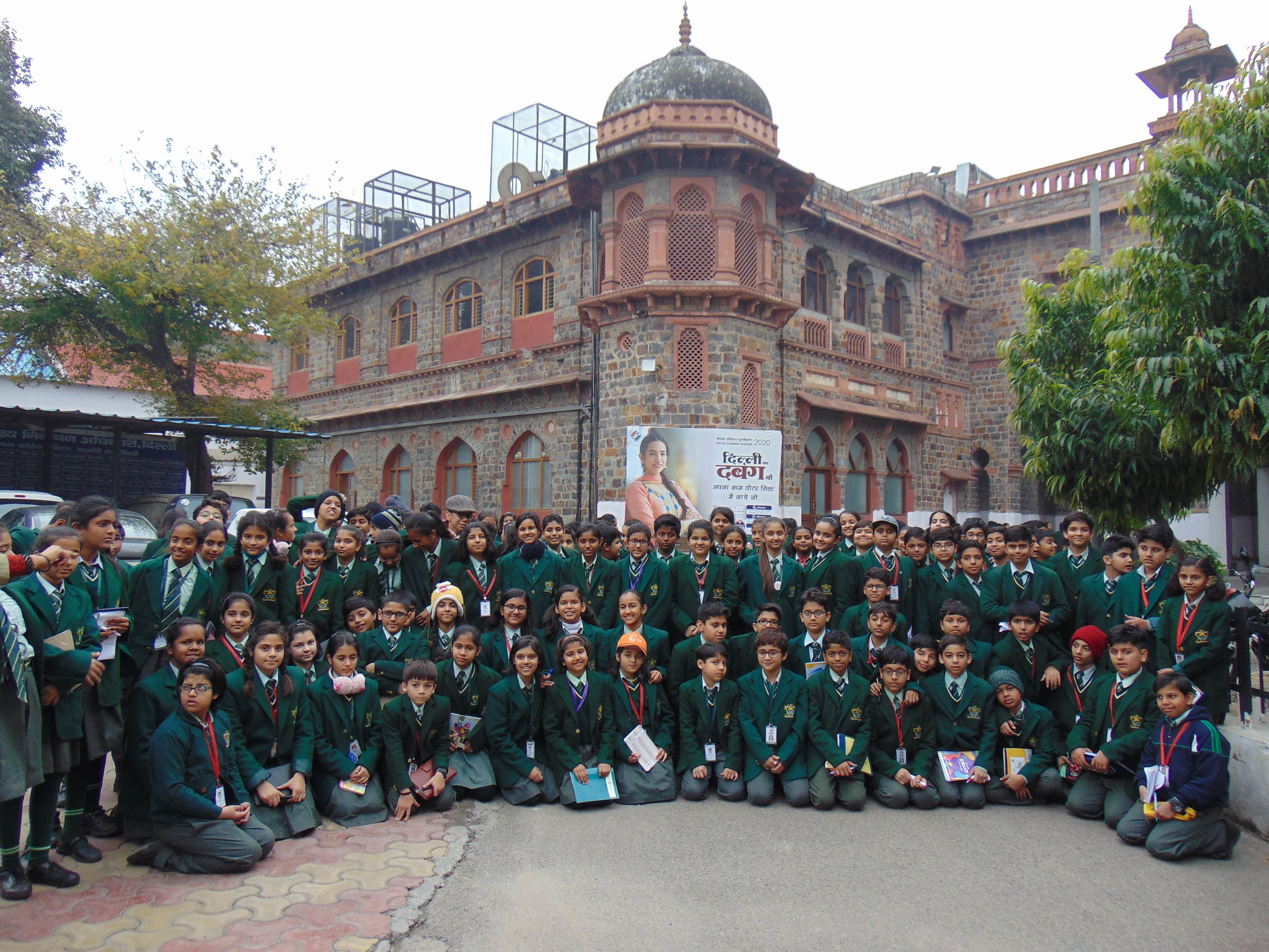 DLF Public School, Ghaziabad's students visited the Election Museum in Chief Electoral Office, Delhi at Kashmere Gate, Delhi