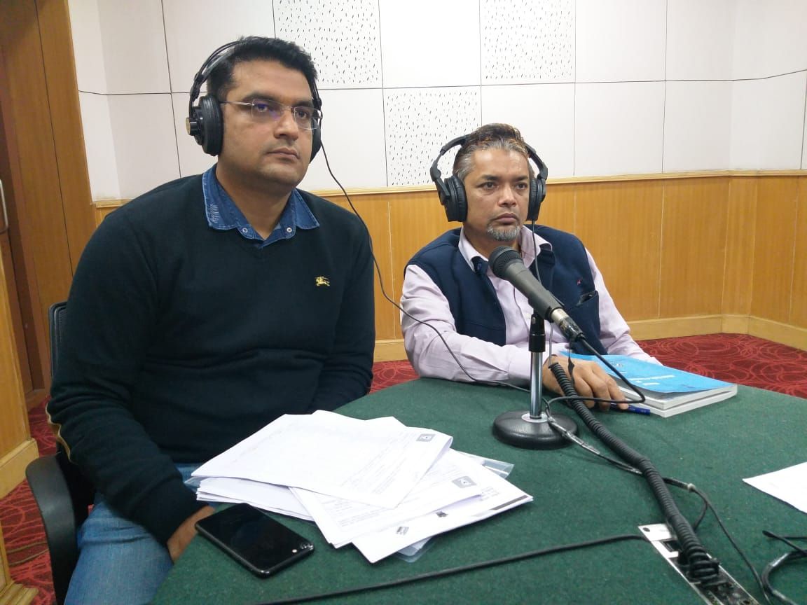 Today i.e. 18.01.2020 at 9.00 am to 10.00 am Sh. Vijay Kumar Bidhuri, Chief Nodal Officer (Election), Delhi. appeared in a live Phone-in-Programme on the subject "नैतिक चुनाव प्रक्रिया" on Aakashwani.