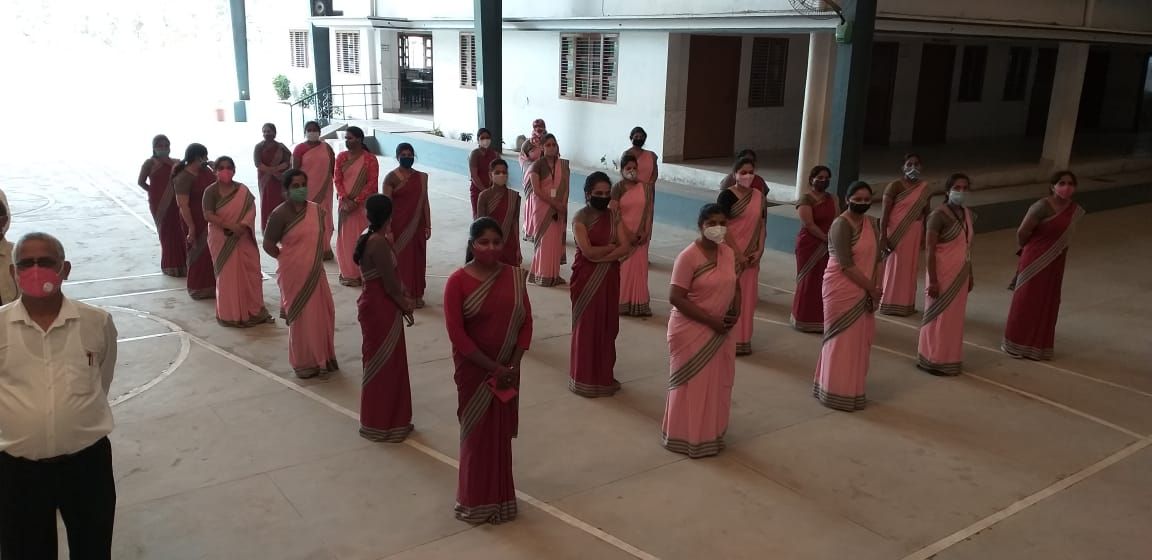 पुरवा चौराहा स्थित देवरिया सीनियर सेकेंडरी स्कूल में मतदाता जागरूकता कार्यक्रम