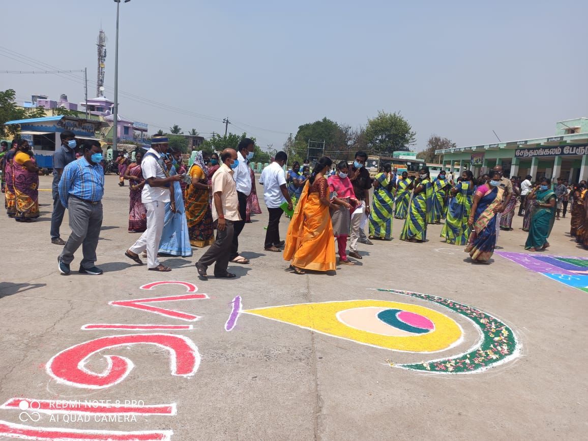 TNLA2021 - 93 Sendamangalam - DRO Inaguarated Voters awareness programme - Sendamangalam Bus Stand - On 19.03.2021 (13).jpeg