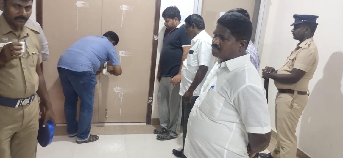 TNLA2021 - 93 Sendamangalam Constituency - Storing of EVM and VVPAT Machines in Strong room4.jpg