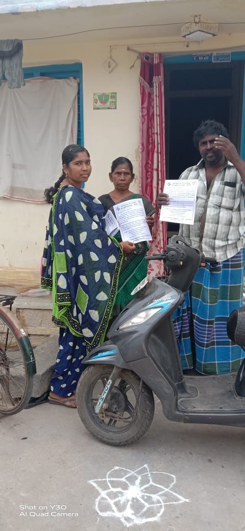 TNLA2021 - 93 Sendamangalam - Issuing of awareness notice in less polling areas - Erumapatti Town Panchayat - On 25.03.2021