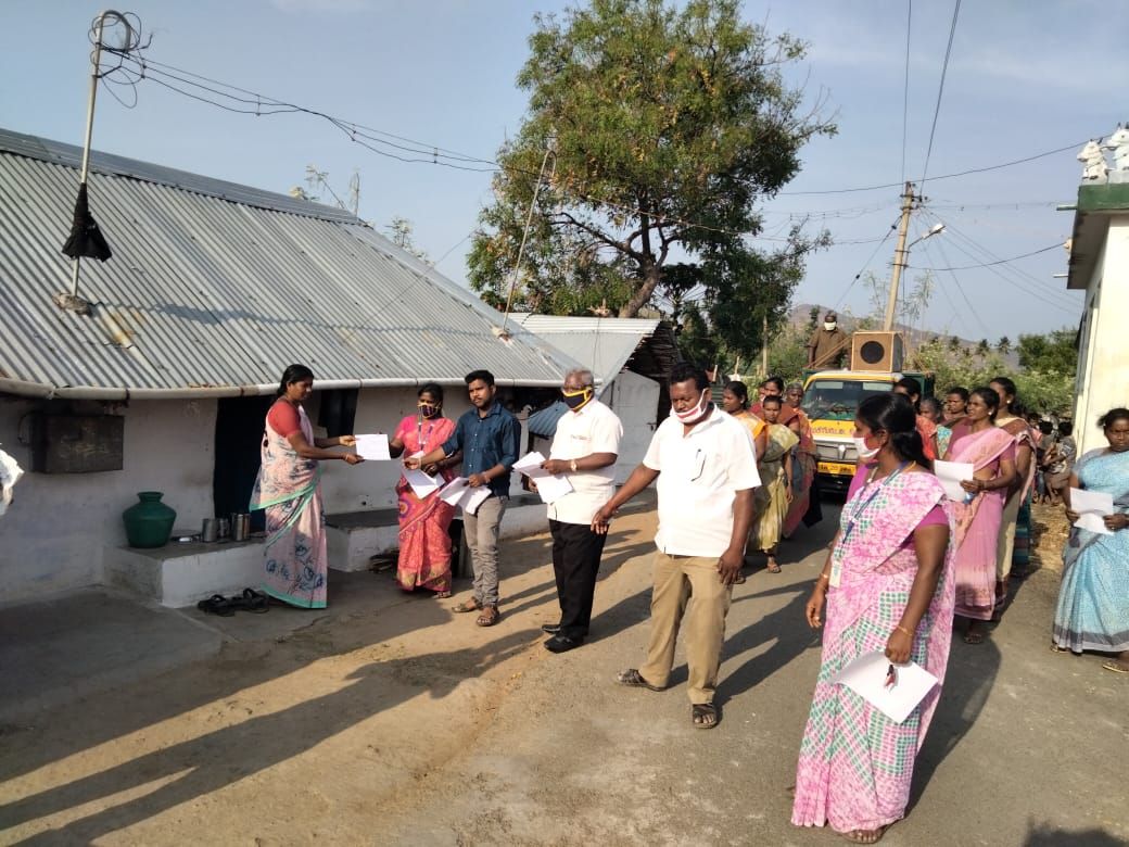 TNLA2021 - 93 Sendamangalam - Voters Awareness Programme – Namagripettai Town panchayath  – on 24_03_2021