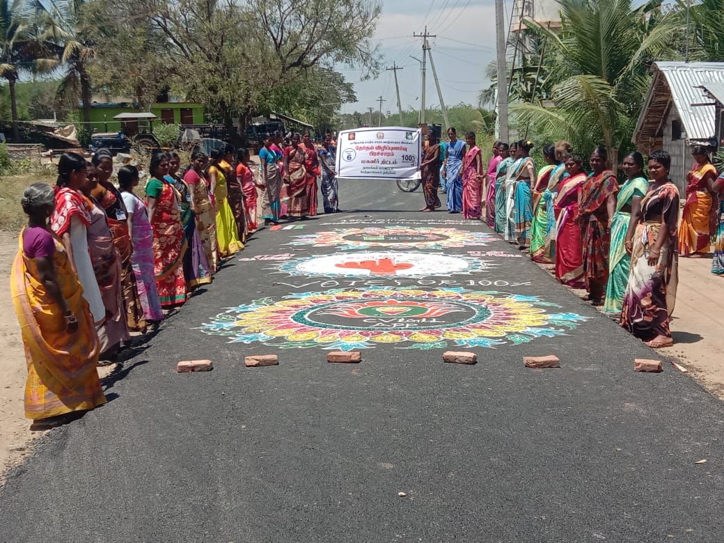 TNLA2021- 93,Sendamangalam - Mahalir Thittam - SVEEP Activities - Akkiyampatti Panchayat - on 12.03.2021