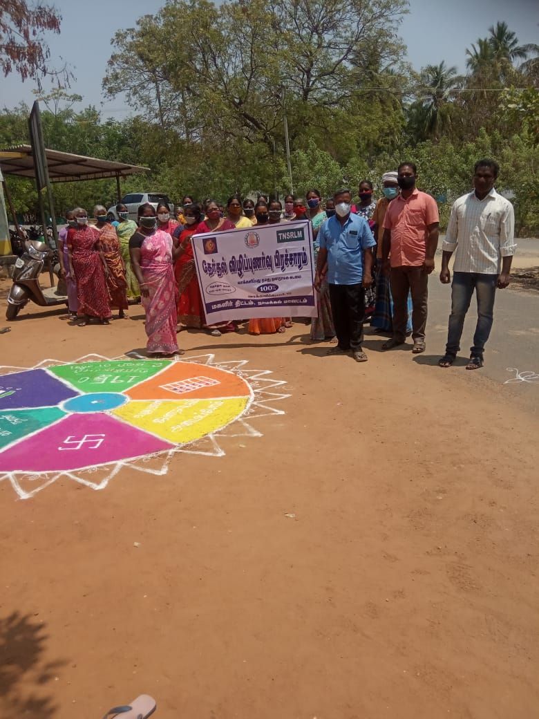 TNLA2021 - 94 Namakkal - Voters Awareness Programme - Rasipalayam Panchayat - On 16.03.2021