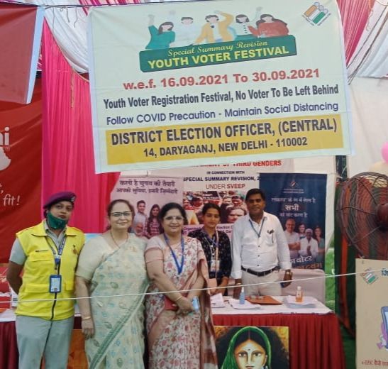 Youth Voter Festival Celebrated in District Central, Delhi