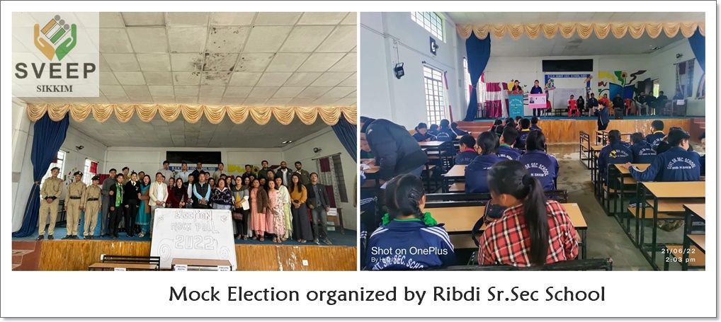 Mock Election organized by various Schools under Gyalshing District.