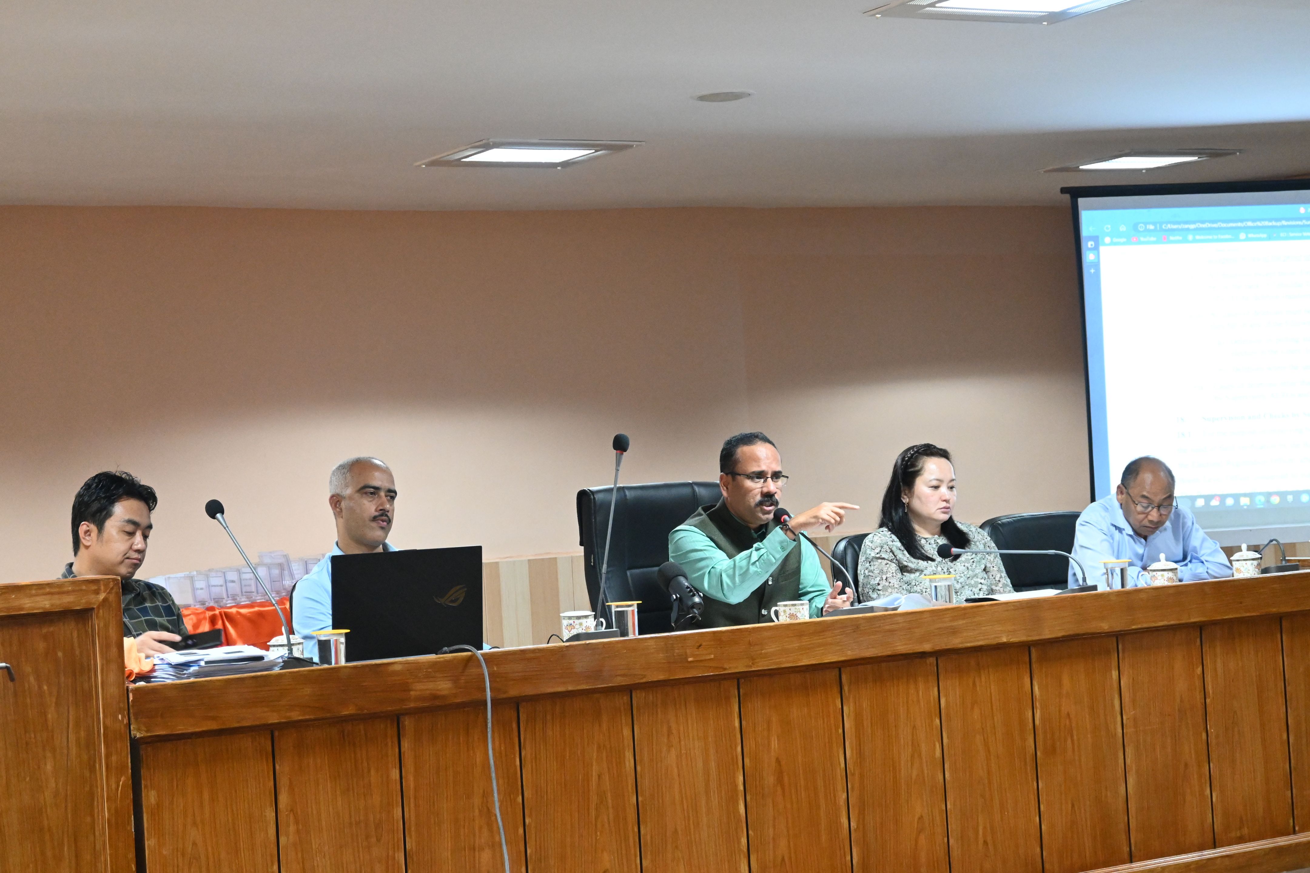 Meeting with the EROs and AEROs of Pakyong, Gangtok and Mangan District.