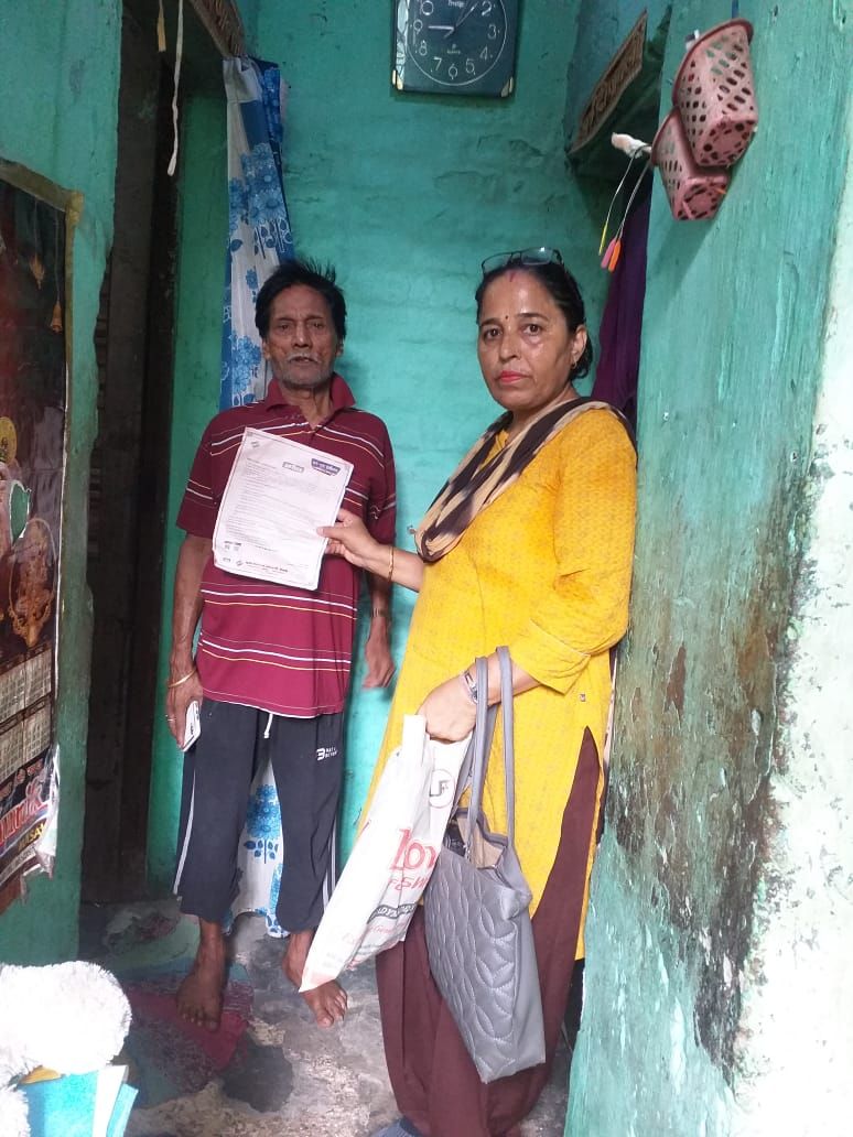 Distribution of Appealing Message by BLO During House to House Survey Program.