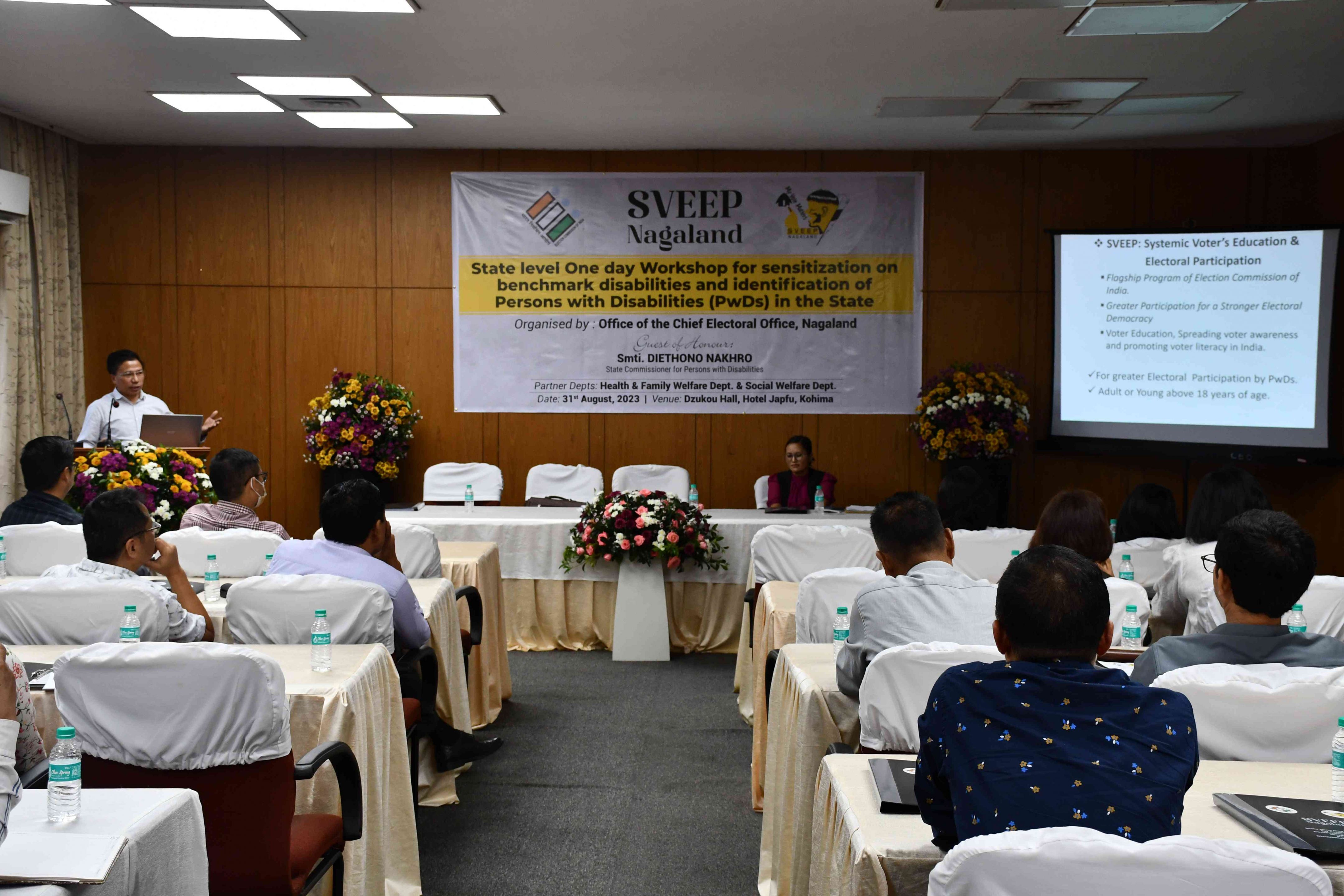 State Level One-day workshop for sensitization on benchmark disabilities and identification of Persons with Disabilities (PwDs) in the State.