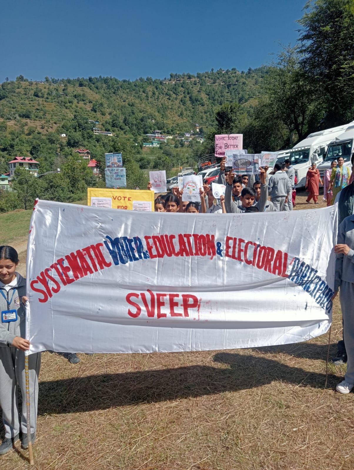 ELC Rally on voter awareness during Shimla Flying Festival 2023