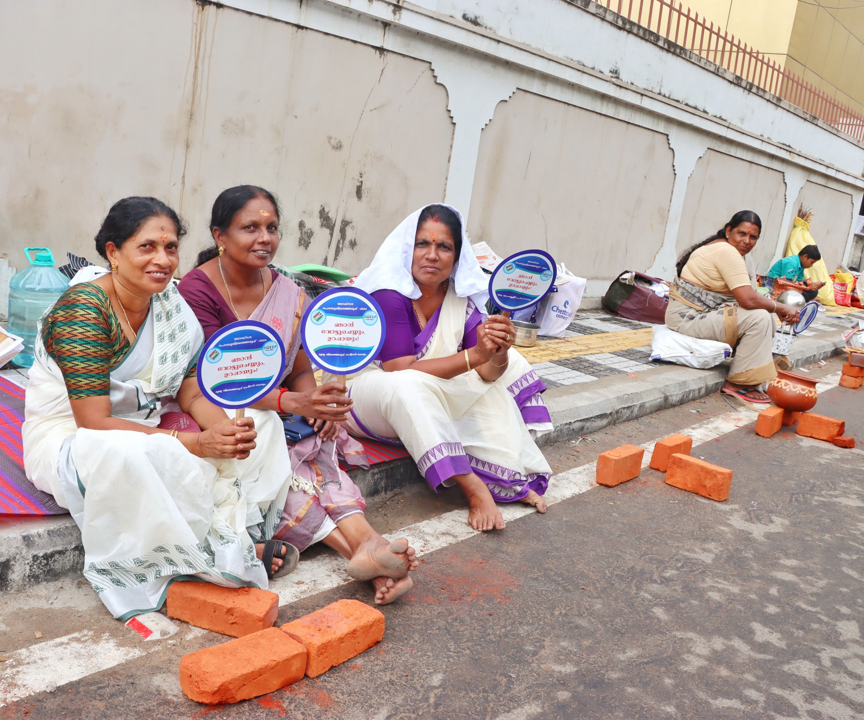 Voter awareness  initiative  during Attukal Pongala