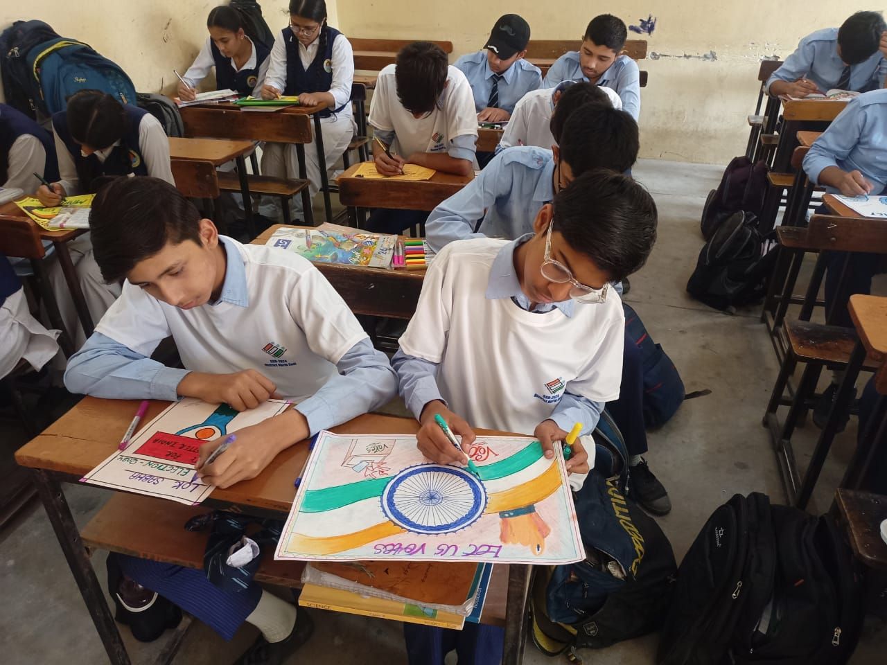 Slogan writing Competition SVEEP Activity at Sardar Patel Public School at District Level 