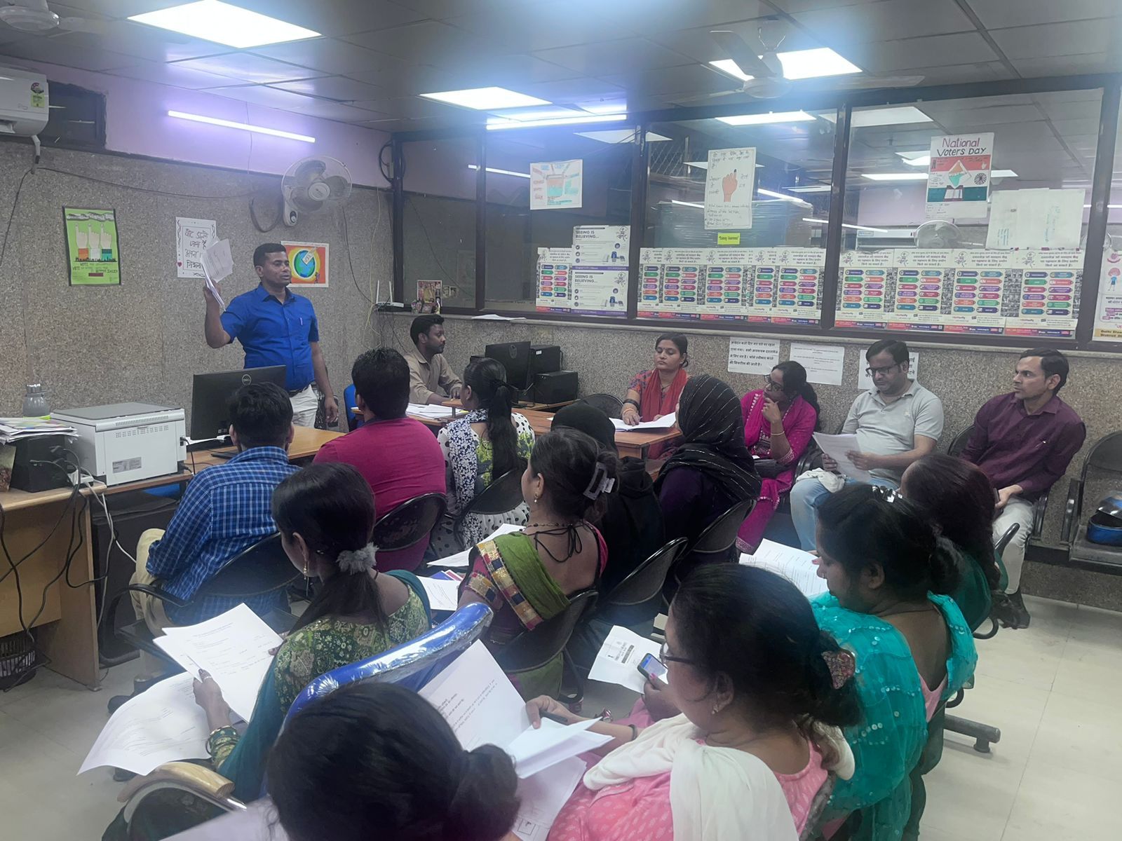 Meeting with BLO and BLO supervisors regarding collection of form 12 D.