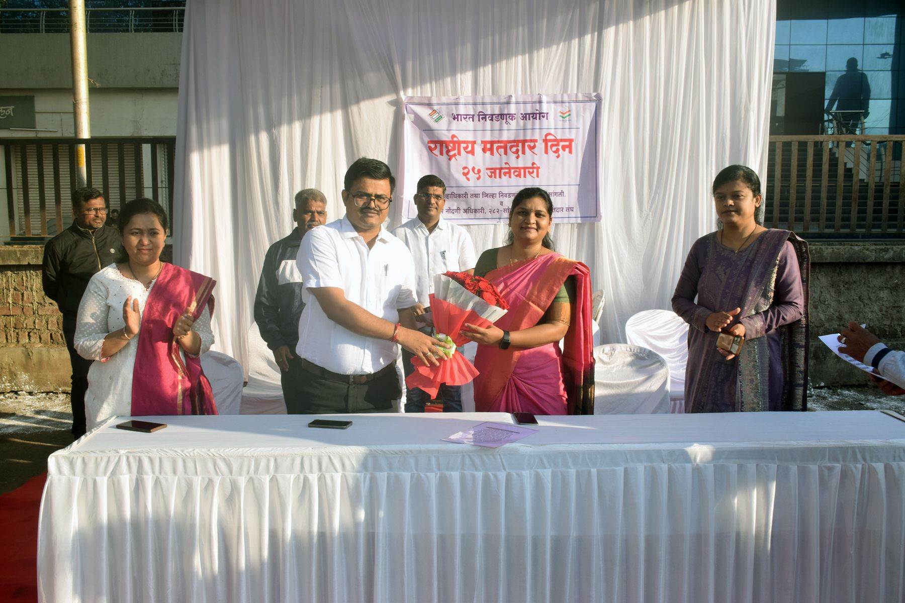 Sangli District - NVD 2025 Celebration – Pathanatya, Prabhat Ferry, Rally, National Voter's Day Pledge and other activities
